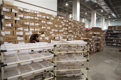 菜鳥網絡武清園區華北貨倉,日均單量已經超過10萬單 菜鳥網絡武清園區華北貨倉,日均單量已經超過10萬單