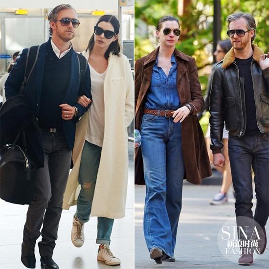 孕前海瑟薇跟老公出街,簡直就是穿搭范本