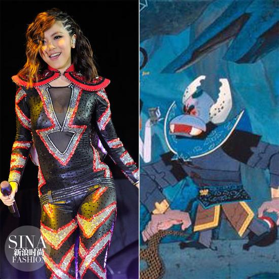 這一身亮片鎧甲,也是沒誰了