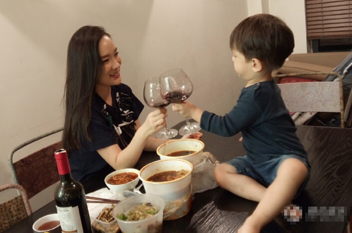 霍思燕和兒子 霍思燕和兒子
