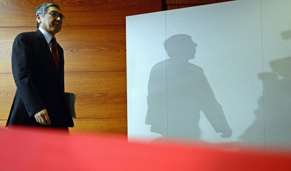 2013年4月4日,日本東京,日本央行行長黑田東彥。 2013年4月4日,日本東京,日本央行行長黑田東彥。