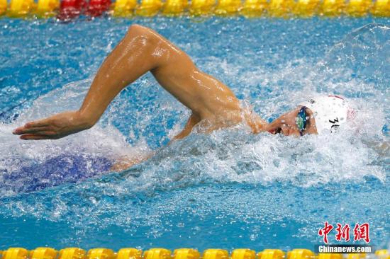 資料圖:9月21日上午,仁川亞運會游泳比賽在文鶴樸泰桓游泳館拉開大幕。 資料圖:9月21日上午,仁川亞運會游泳比賽在文鶴樸泰桓游泳館拉開大幕。