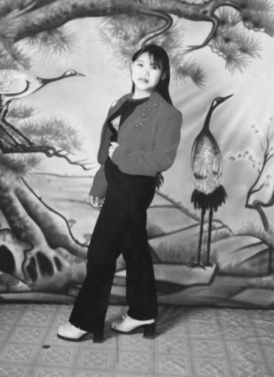 錢家保存的錢仁鳳年輕時的照片。 錢家保存的錢仁鳳年輕時的照片。