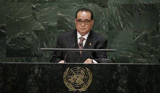 9月27日，朝鮮外相李洙墉在聯大發表講話。