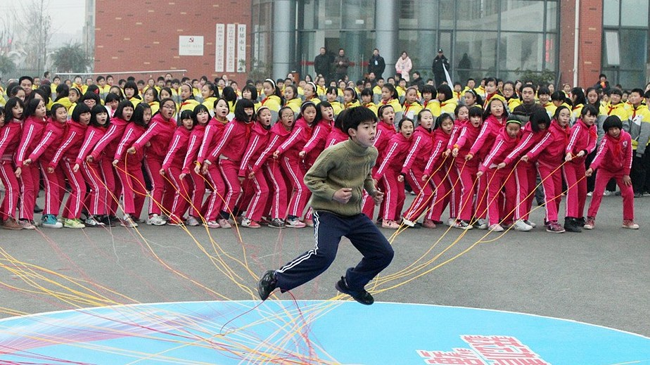 網繩吉尼斯紀錄在四川什邡被打破