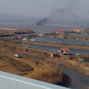 我軍戰機在墜毀現場