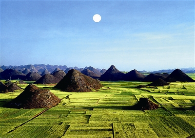 云南羅平的油菜花,堪稱浩瀚無邊 云南羅平的油菜花,堪稱浩瀚無邊