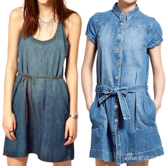 牛仔連衣裙 牛仔連衣裙