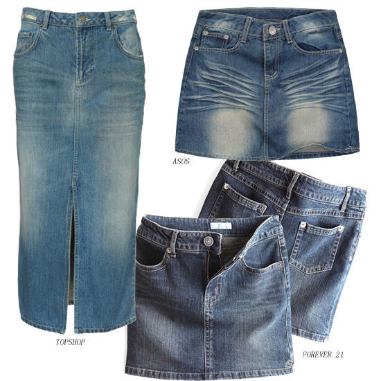 牛仔半身裙 牛仔半身裙