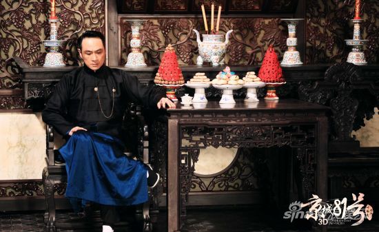 吳鎮宇飾演的霍家大少爺，正為二弟冥婚一事焦頭爛額