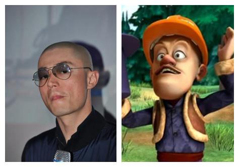 霍建華撞臉光頭強 這畫風(fēng)差別有點大!(組圖)