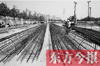 紅專路下穿中州大道工程施工現場 紅專路下穿中州大道工程施工現場