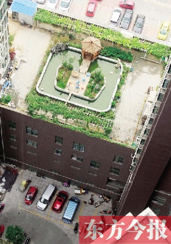 鄭州匯港新城小區(qū)業(yè)主吳先生投資20萬元建的樓頂景觀 鄭州匯港新城小區(qū)業(yè)主吳先生投資20萬元建的樓頂景觀