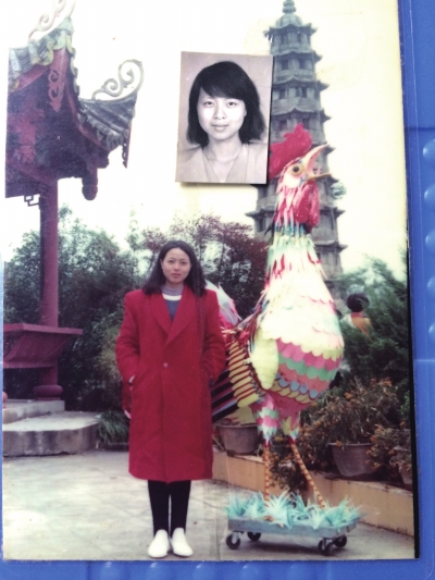 邱巧媚年輕時的照片。