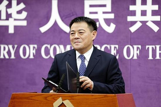 商務部發言人孫繼文。資料圖 商務部發言人孫繼文。資料圖