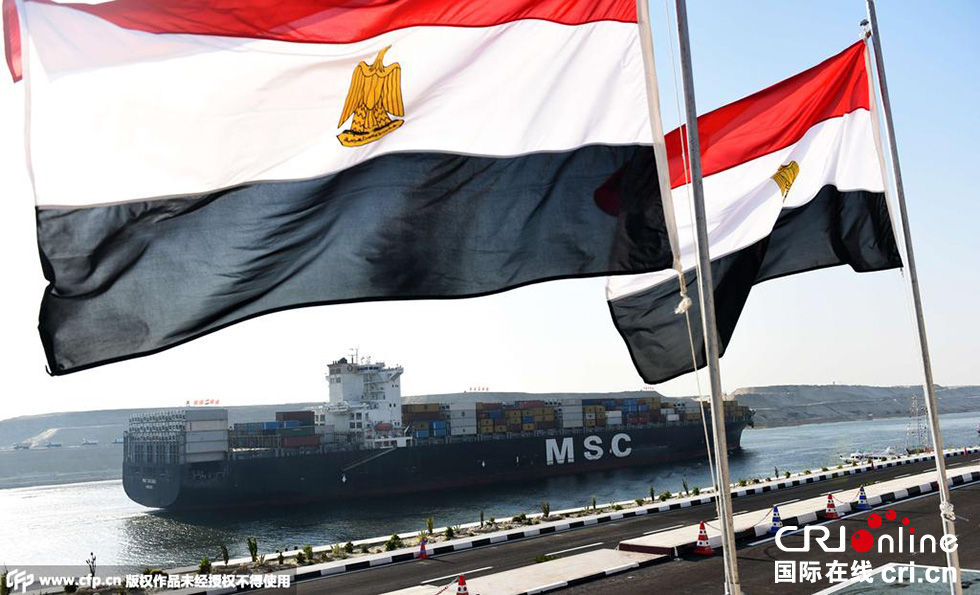 埃及伊斯梅利亞，埃及為新蘇伊士運河的開通舉行盛大的慶祝儀式。 圖片來源:CFP