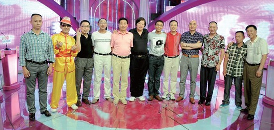 部分男嘉賓在節目錄制結束后合影 部分男嘉賓在節目錄制結束后合影